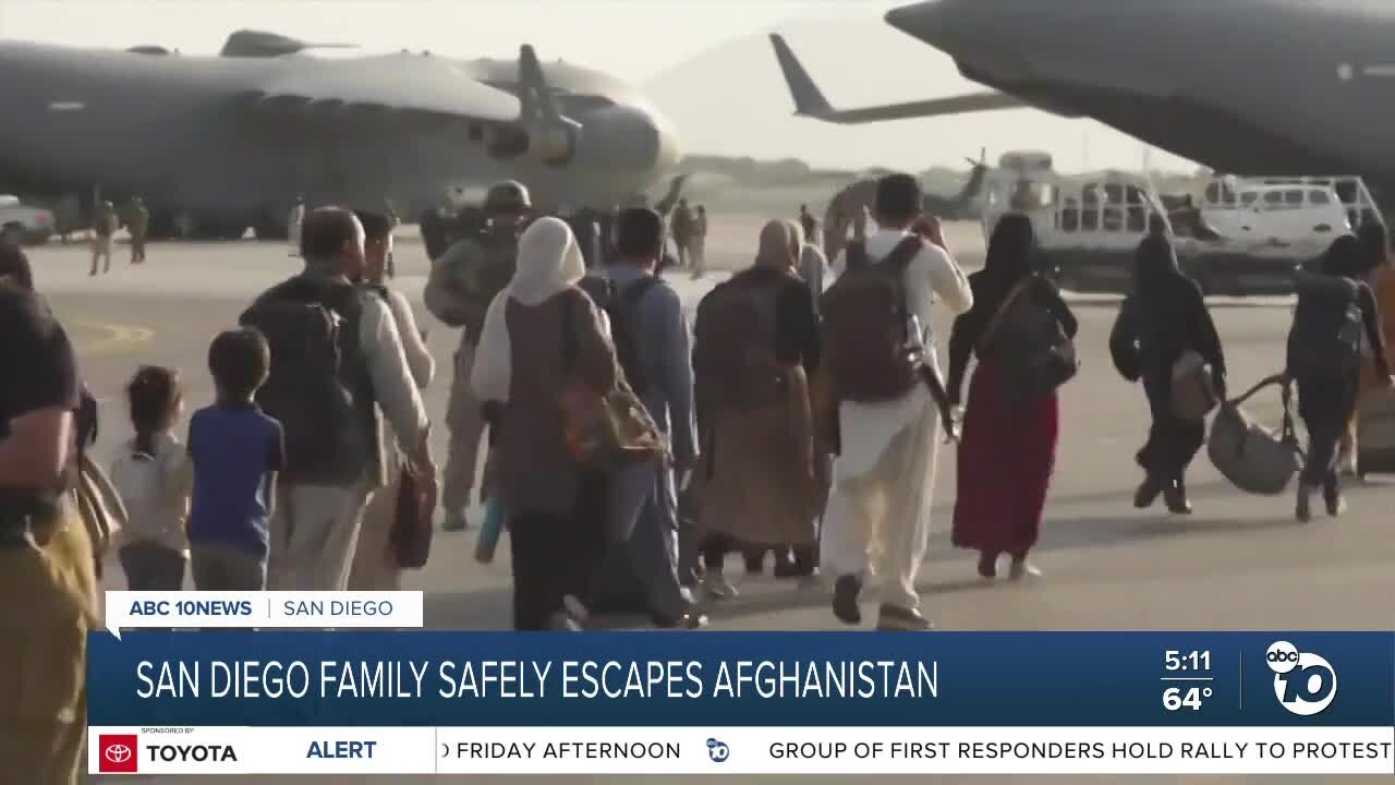 San Diego business owner makes it out of Afghanistan