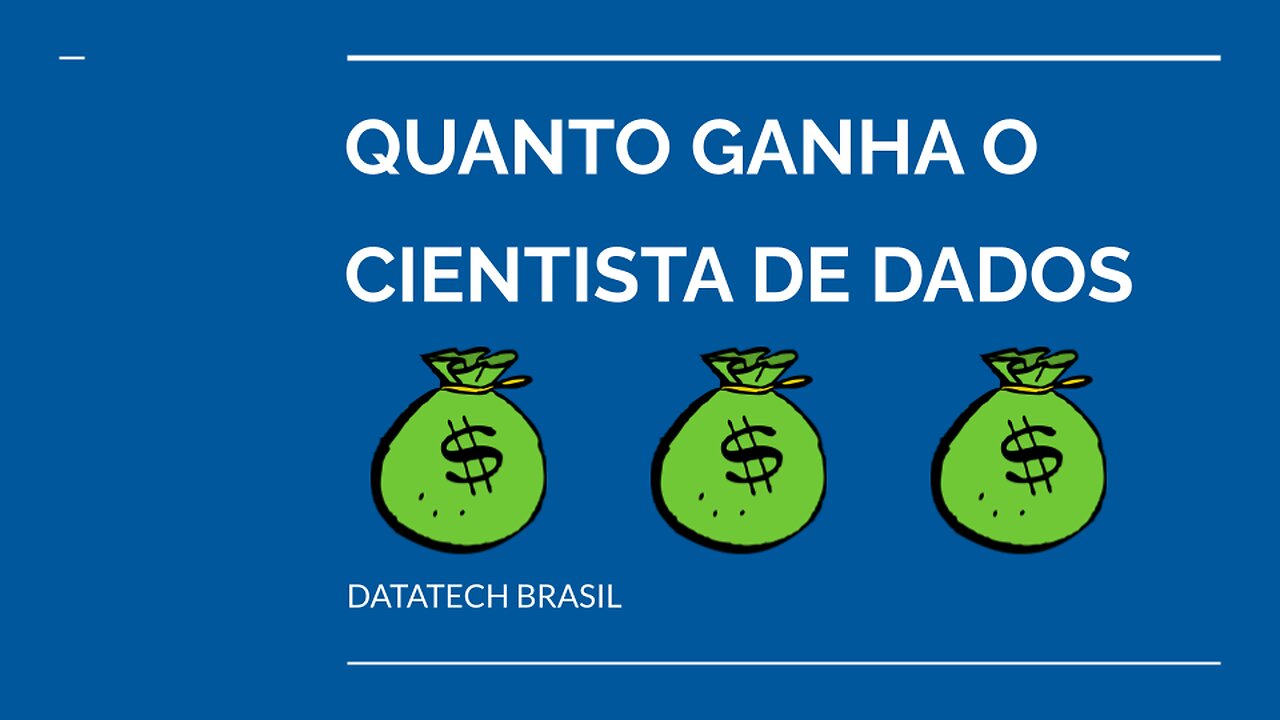 QUANTO GANHA CIENTISTA DE DADOS | DATA SCIENSE???