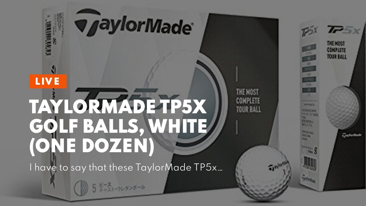 TaylorMade TP5X Golf Balls, White (One Dozen)