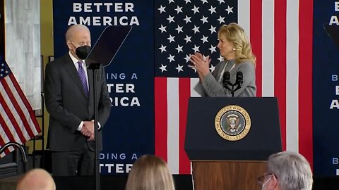Jill Biden: "You were right to put your faith in Joe Biden a year ago."