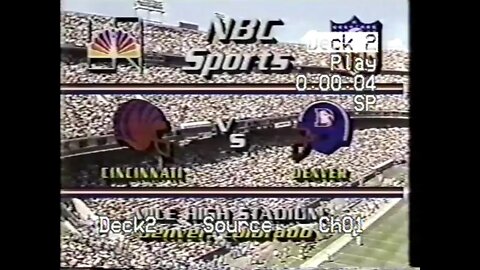 1984-09-02 Cincinnati Bengals vs Denver Broncos