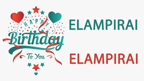 Happy Birthday to Elampirai - Hindi Birthday Wish From Birthday Bash