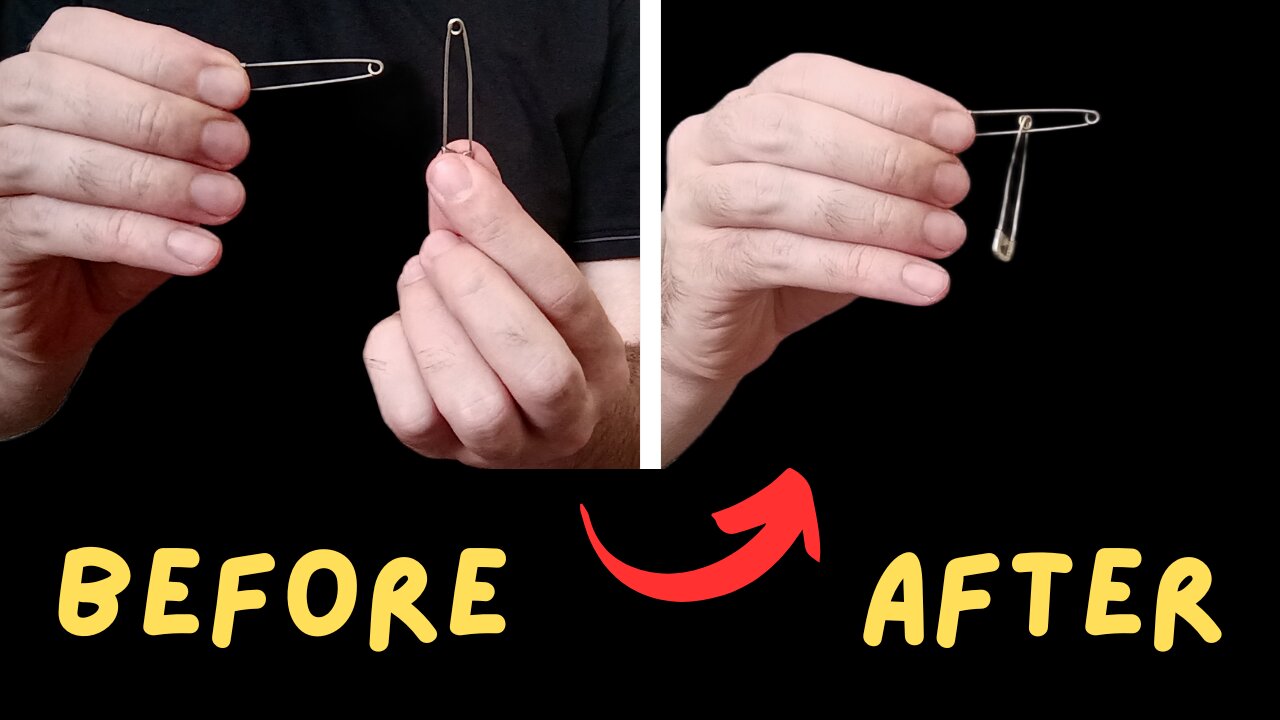 INCREDIBLE SAFETY PINS MAGIC TRICK TUTORIAL