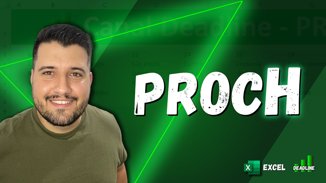 PROCH EXCEL, COMO USAR A FÓRMULA PROCH – BUSCAR VALORES HORIZONTALMENTE EM LINHAS