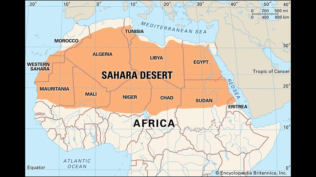 Who made these circles in the Sahara？