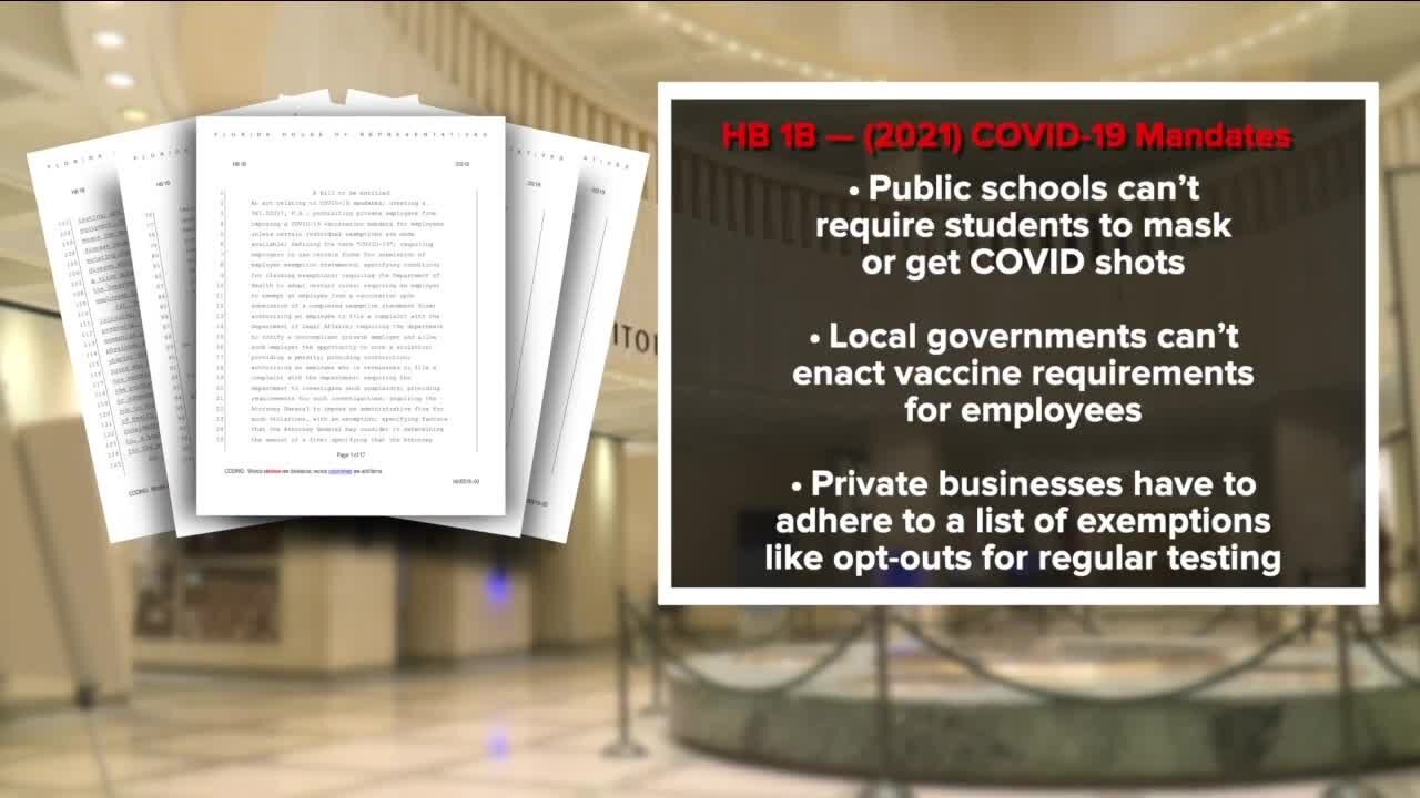 Florida Governor Wants to Ban Certain Covid Measures