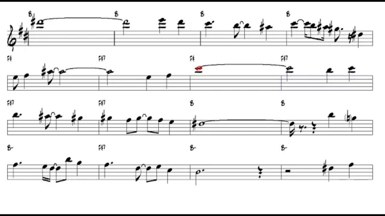 Siboney Ernesto Lecuona Tenor Sax