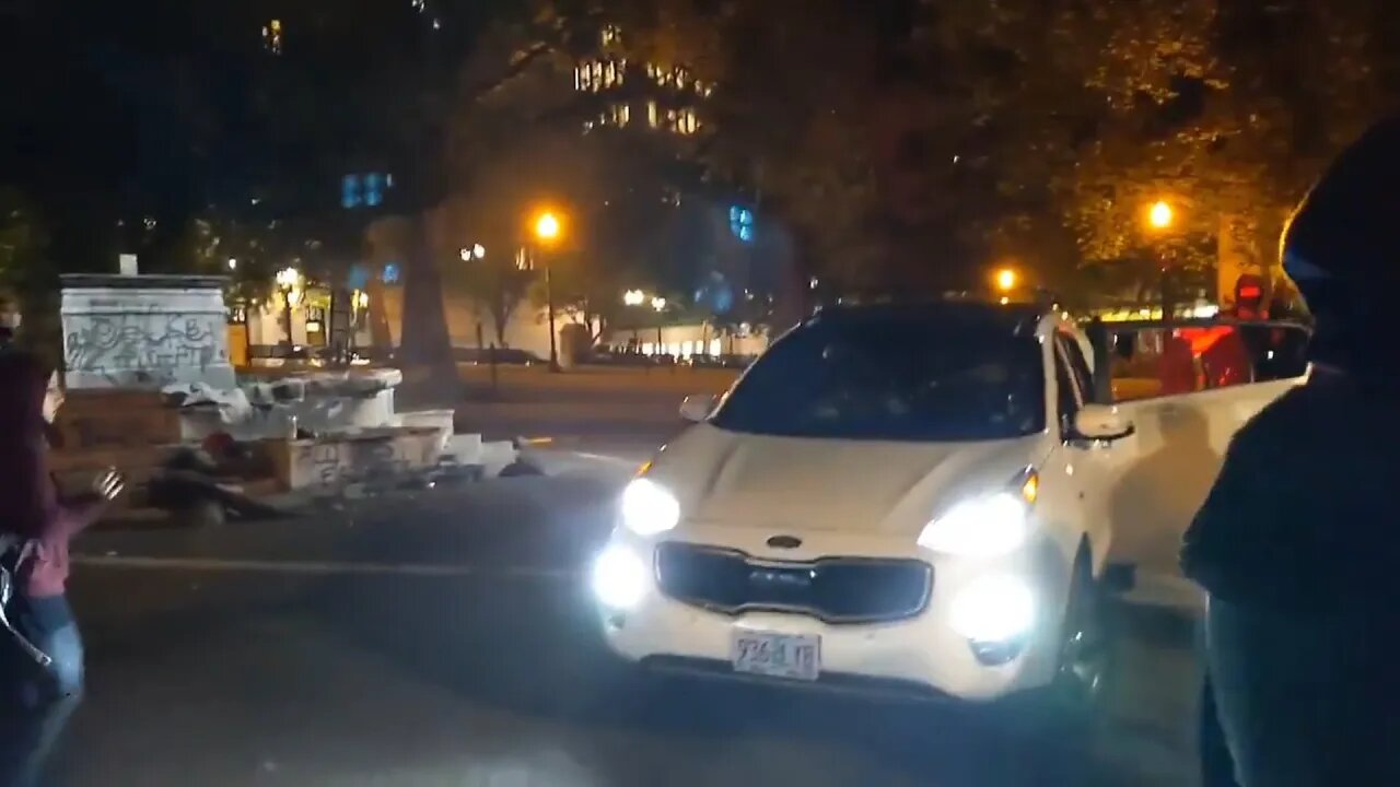 Shots Fired From Car at Antifa Portland Siege