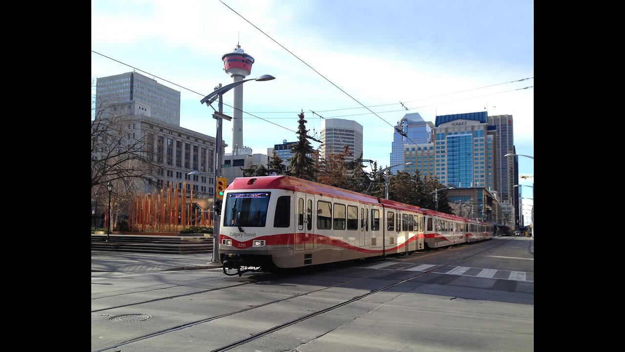 Riding CTrain ( Calgary transit )