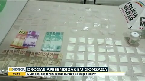 Duas pessoas são presas com drogas em Gonzaga