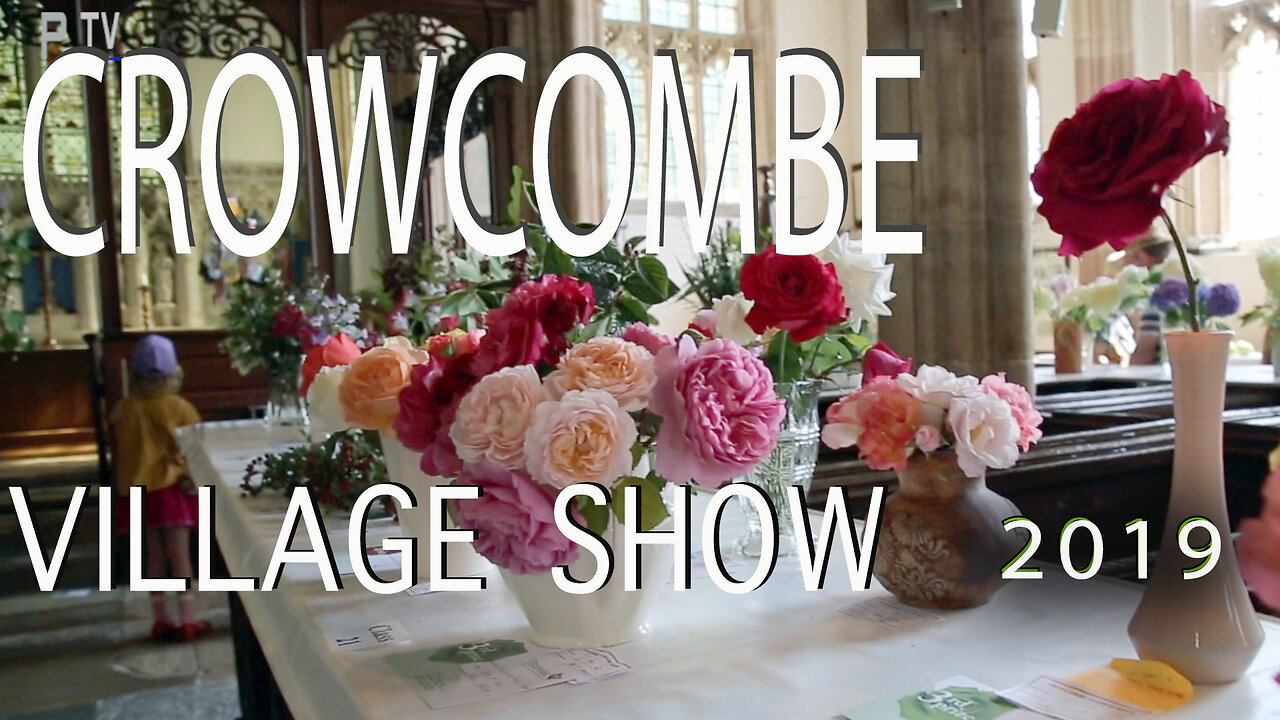 Crowcombe Village flower and dog Show 2019 West Somerset UK the annual show with flowers vegetables