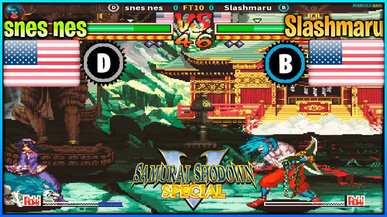 Samurai Shodown V Special (snes nes Vs. Slashmaru) [U.S.A Vs. U.S.A]