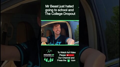 Mr Beast Hated to go to School and He is a College Drop Out As Well #Shorts