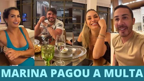 SARA BBB21 NO JANTAR DE CARLINHOS MAIA COM MARINA FERRARIG TIRANDO AS DÚVIDAS DO REALITY