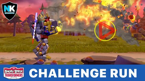 Angry Birds Transformers 2.0 - Challenge Run - Featuring Volcanicus