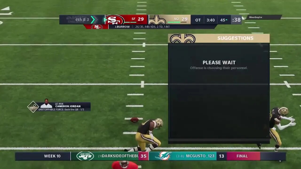 EXECUTIONER747's Live M21 Draft League S1W9 vs 49ers