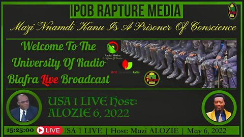 Welcome To The University Of Radio Biafra | USA 1 LIVE | Host: Mazi ALOZIE | May 6, 2022