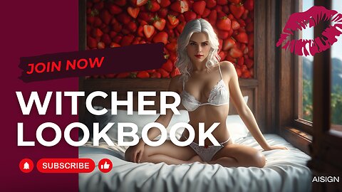 A Witcher's Tale of Strawberry Dreams and AI Girl in 4K Lookbook