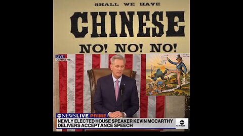 US Speaker of the House Kevin McCarthy to bring back 1882 Chinese Exclusion Act to Decouple w/China