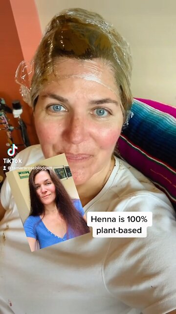 Henna is fun but I’m letting the gray come 🤣😁