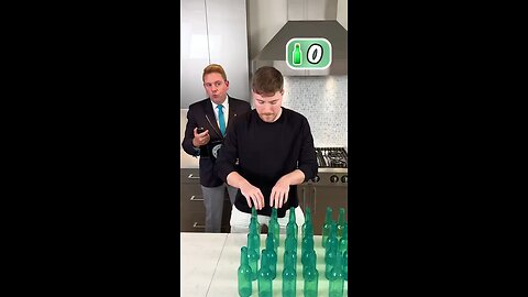 Bottle Head Smasheing World Record