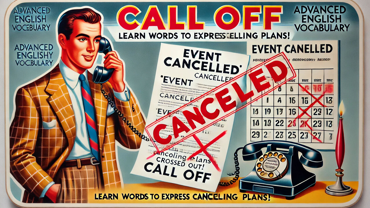 Vocabulary and Pronunciation "CALL OFF" Advanced English