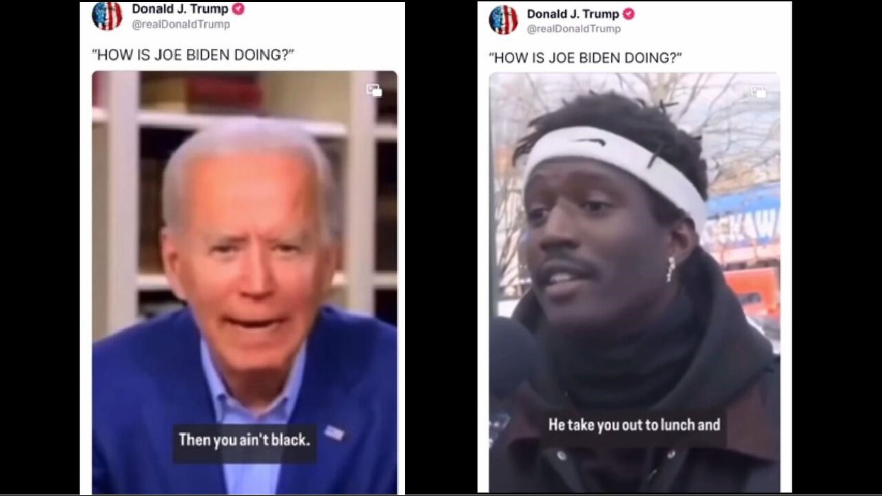 ASK A BLACK MAN: "HOW IS BIDEN DOING?"