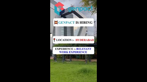 Genpact is Hiring