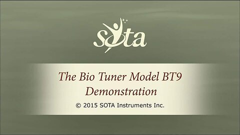 SOTA Bio Tuner - Model BT9 - Demonstration