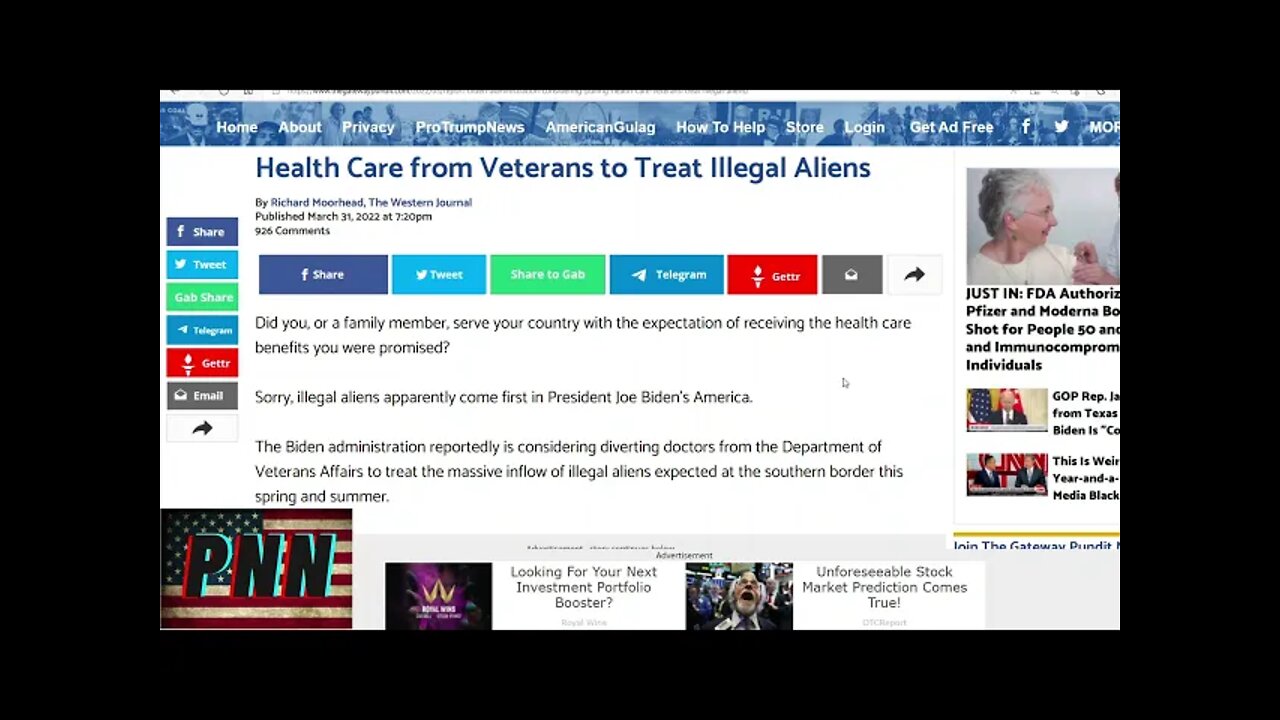 Biden Administration Considering Pulling Health Care from Veterans to Treat Illegal Aliens