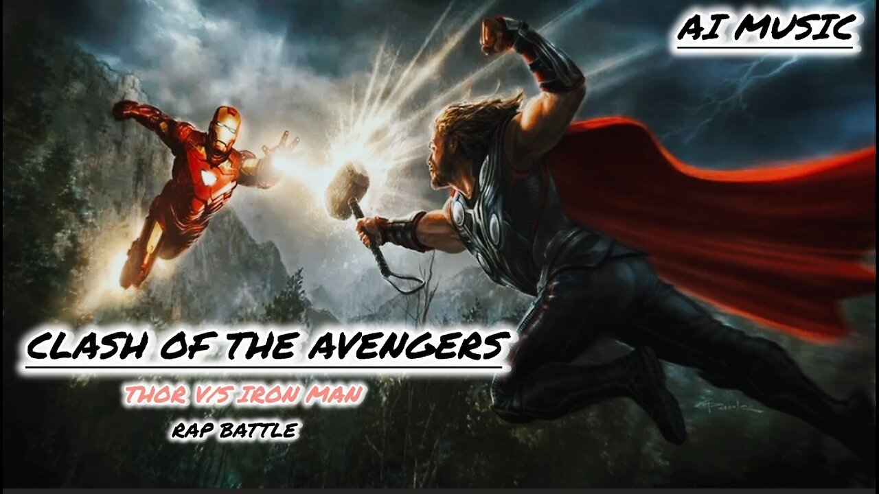 CLASH OF THE AVENGERS - LYRICAL | THOR V/S IRON MAN | RAP BATTLE | AI MUSIC