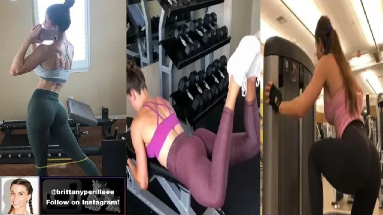 Brittany Perille Yobe #1 - Using Glute Machine, Stability Ball and a Resistance Band