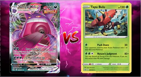 Pokemon TCG Online Gengar VMAX Galarian Moltres V VS Tapu Bulu Cherrim!!