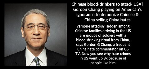 Chinese blood-drinkers to attack USA?