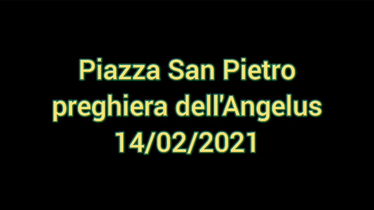 NWO, CHIESA: parole blasfeme antipapa Bergoglio, Angelus 14/02/2021, vento Spirito Santo drappo