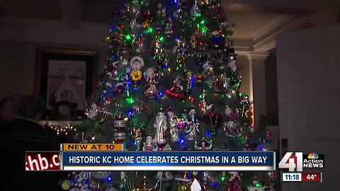 Historic home celebrates Christmas in a big way