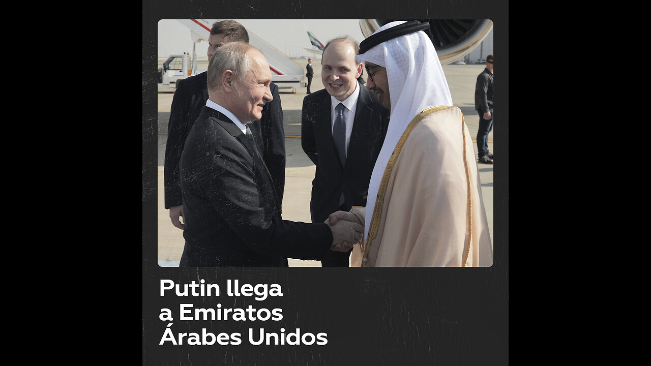 Putin llega a Emiratos Árabes Unidos en una visita de trabajo