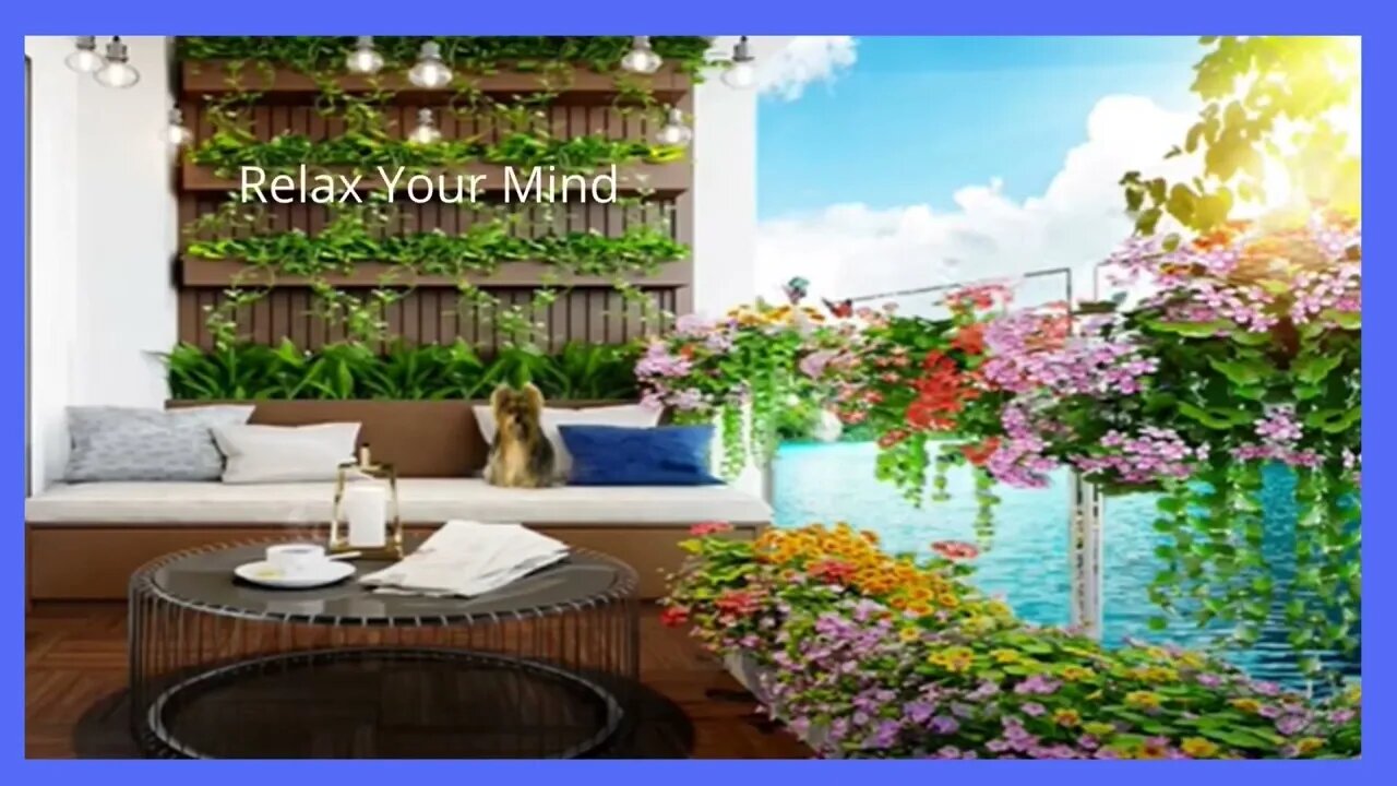 Sunny Summer Morning Ambience | Sunny Garden Ambience with Positive Jazz Music and Nature Sounds