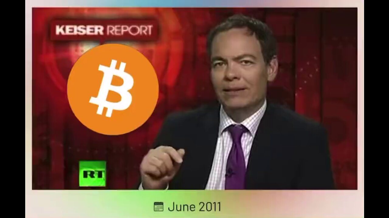 Max Keiser reporting in 2011 "Bitcoin is the currency of the Resistance!" BTC was only $15 each! 🪙