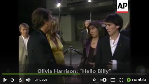 Olivia Harrison says "Hello Billy" at Concert for George