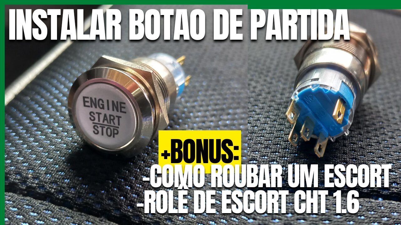 Como Instalar Botão de Partida - Botão Start Stop no Carro