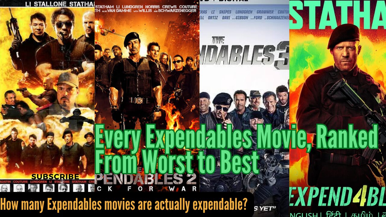 Every Expendables Ranked From Worst to Best|How many Expendables movies are actually expendable