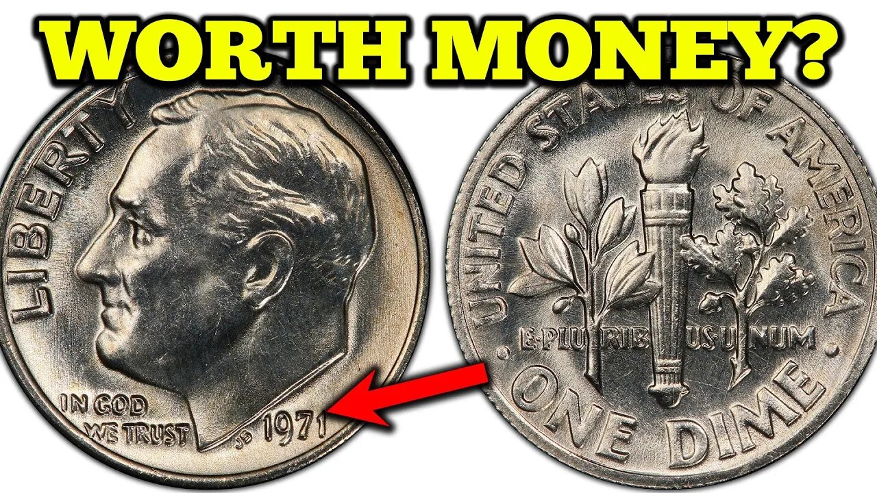 1971 DIMES WORTH MONEY! Roosevelt Dime Error Coins!