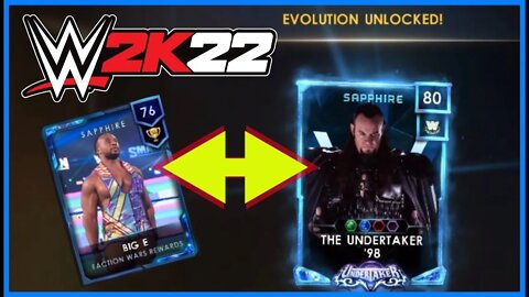 WWE 2K22: MY FACTION - PART 29 - EVOLVING Undertaker AGAIN + Big E Sapphire Card!