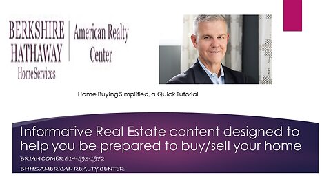 Steps to Buying a home, a minute-long presentation