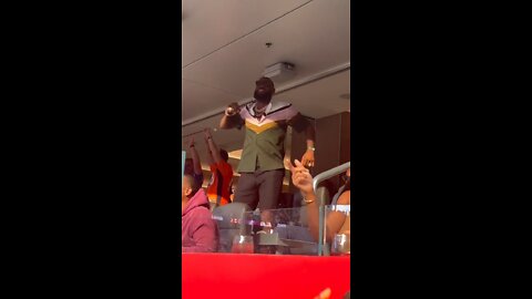 LeBron James at the Super Bowl