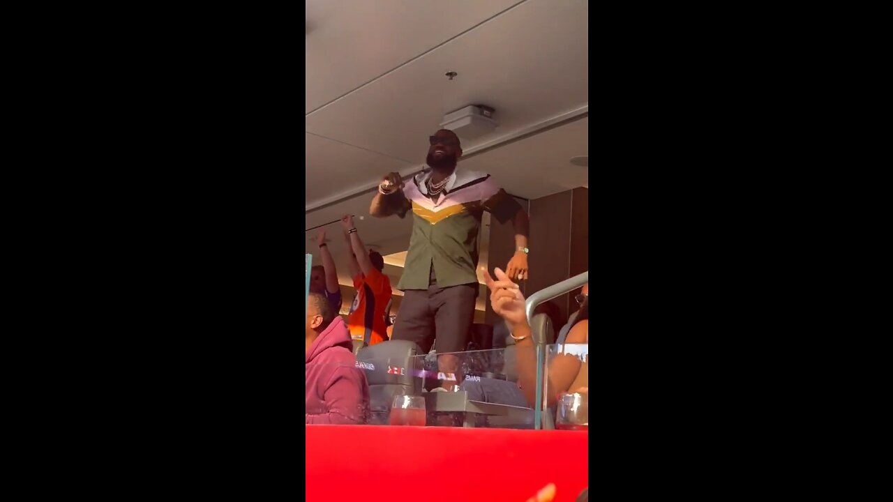 LeBron James at the Super Bowl