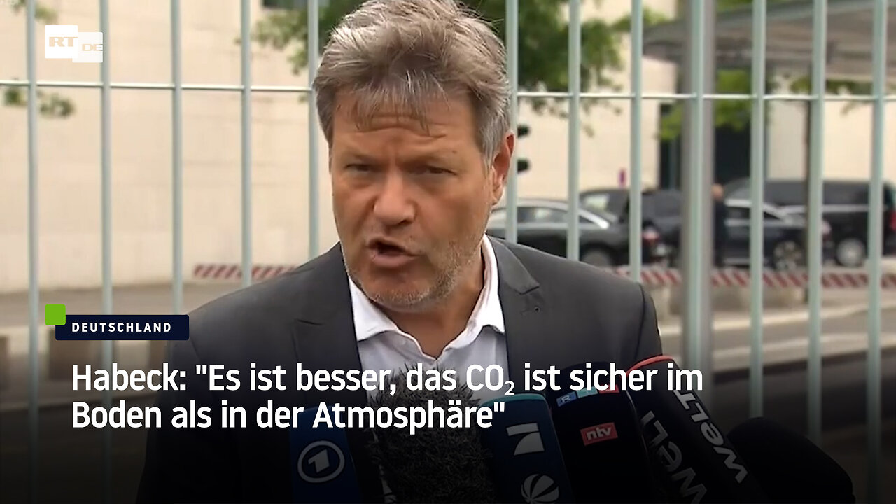 Habeck: "Es ist besser, das CO₂ ist sicher im Boden als in der Atmosphäre"