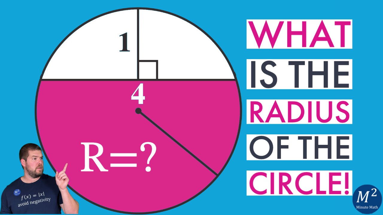 Do you know another way to find the Radius of the Circle? | Minute Math