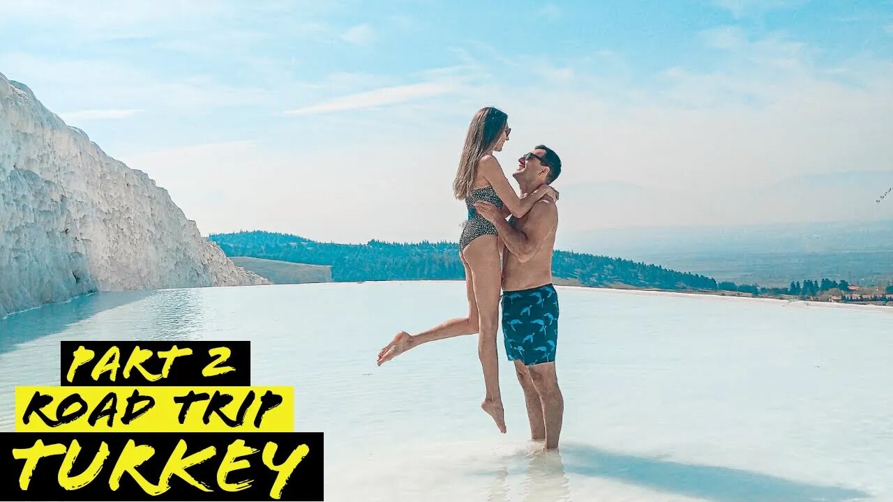 Road Trip Part 2 | Pamukkale Thermal Pools | Traveling Across Turkey | Beautiful Places By Car